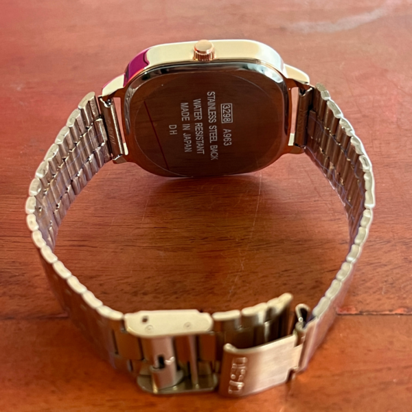 Vintage Classic Men's Watch Green Dial with Rose Gold Chain - Image 4