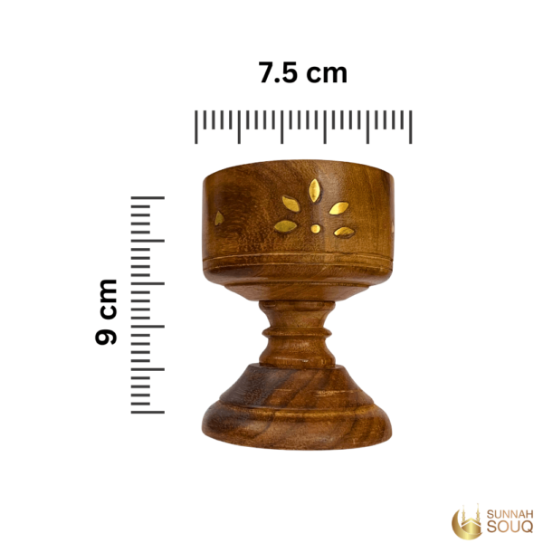 Wooden Bakhoor Burner Stand Large - Image 2