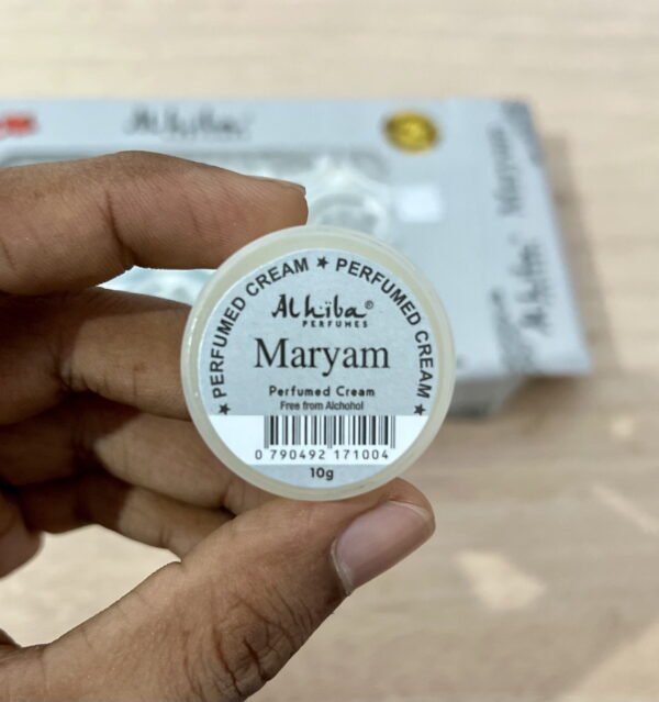 Maryam Perfumed Body Cream - 10g | Al Hiba | Solid Perfume - Image 3