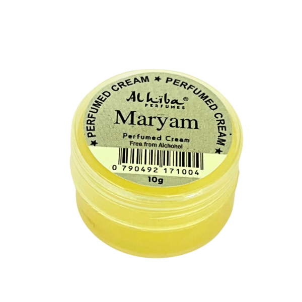 Maryam Perfumed Body Cream - 10g | Al Hiba | Solid Perfume - Image 2