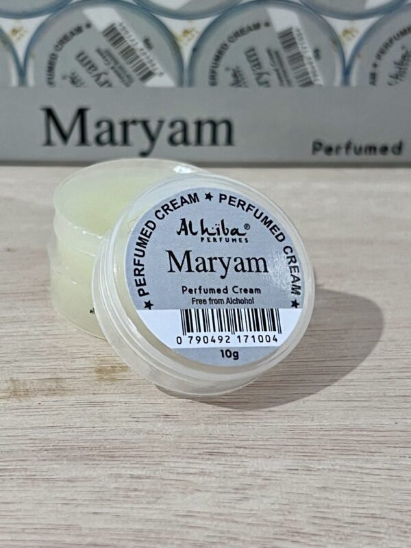 Maryam Perfumed Body Cream - 10g | Al Hiba | Solid Perfume - Image 4