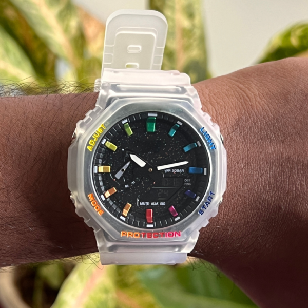 Rugged Dual-Time Sports Watch for Adventurers - Image 3