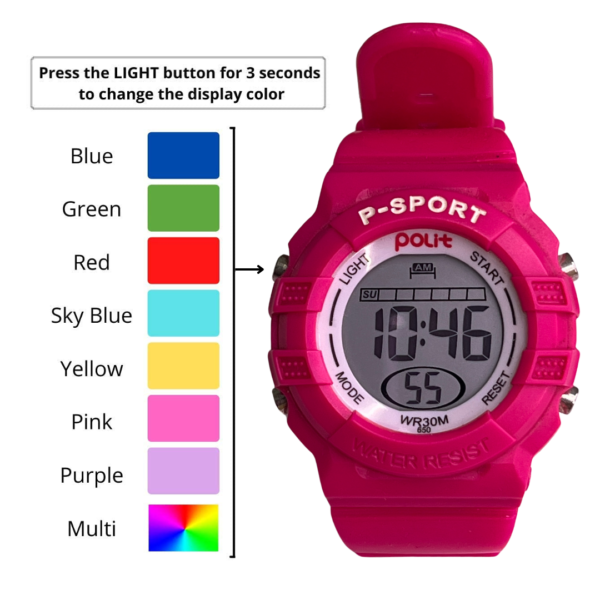 Fun Kids Digital Watch with Vibrant Multicolor Lights - Image 11