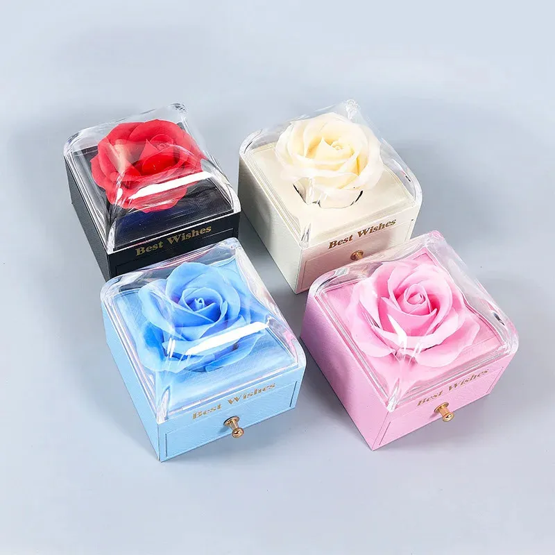 Charming Best Wishes Ring Gift Box with Elegant Rose (Only Box) - Image 6