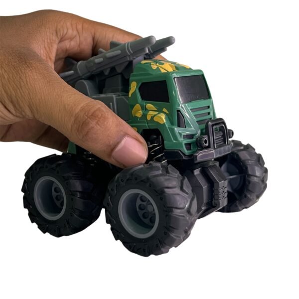 Action-Packed Friction Powered Military Truck Toy for Kids - Image 2