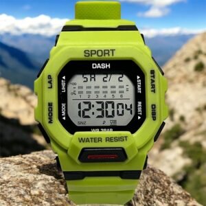 neon green sports watch