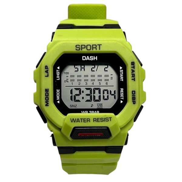 Dash Digital Neon Green Sport Watch - Image 2