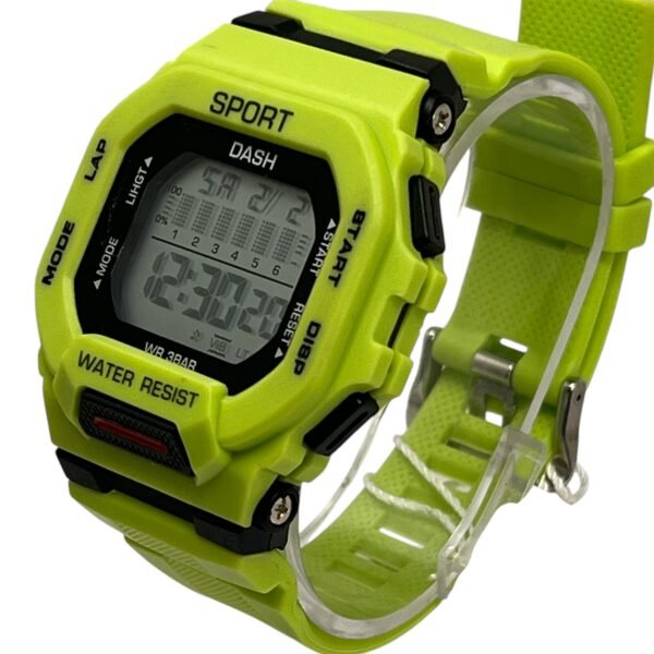 Dash Digital Neon Green Sport Watch - Image 3