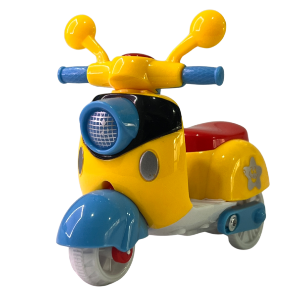 Wespa Toy Scooter for Kids – Yellow and Red Design - Image 7