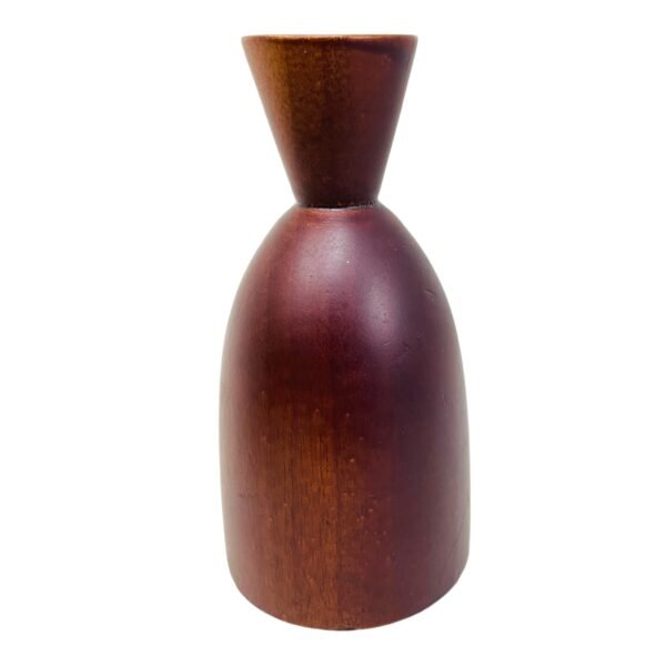Small Decorative Wooden Vase - Image 6