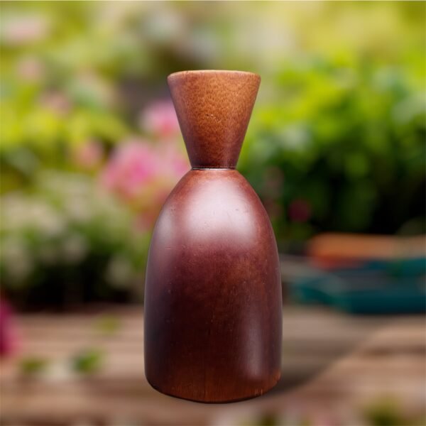 Small Decorative Wooden Vase - Image 5
