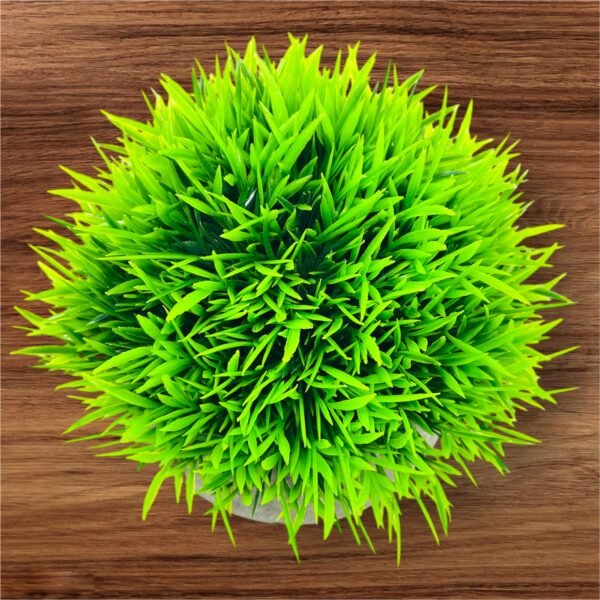 Faux Boxwood Plant in Concrete Pot - Image 6