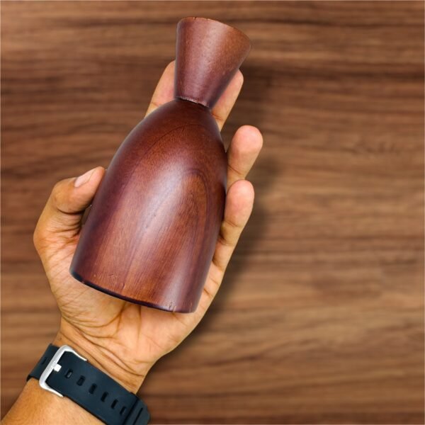 Small Decorative Wooden Vase - Image 4