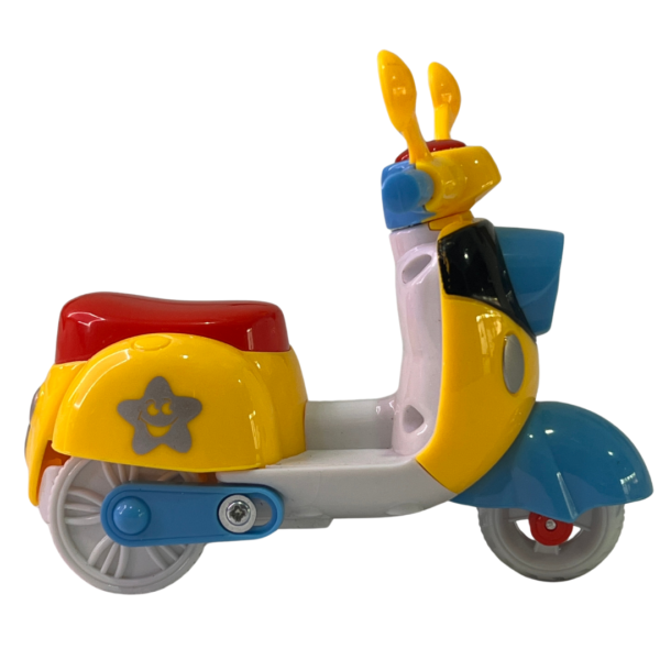Wespa Toy Scooter for Kids – Yellow and Red Design - Image 4