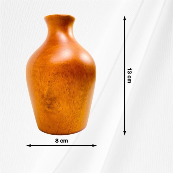 Unique Wooden Vase for Home Decor - Image 2