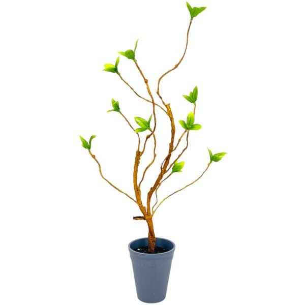 Artificial Spring Branch Plant in Grey Pot - Image 7