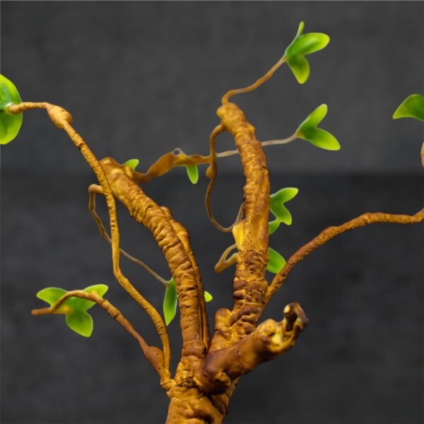 Artificial Spring Branch Plant in Grey Pot - Image 2