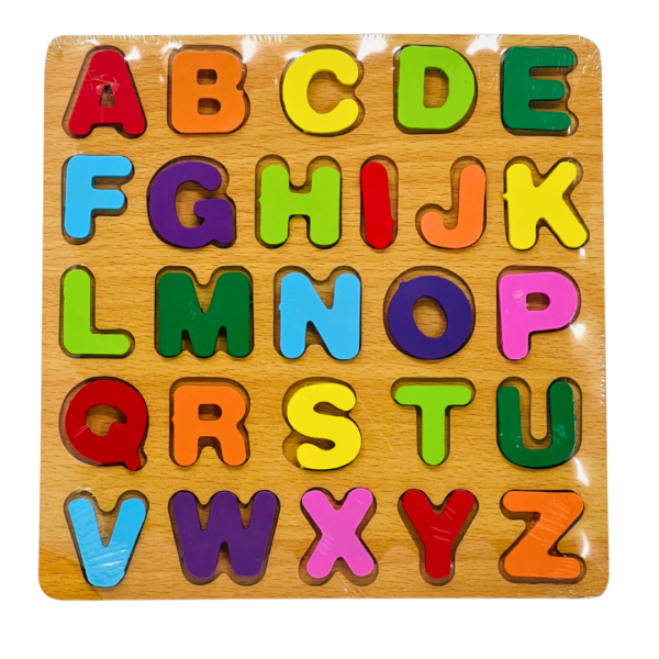 Educational Wooden Alphabet Puzzle - Image 2