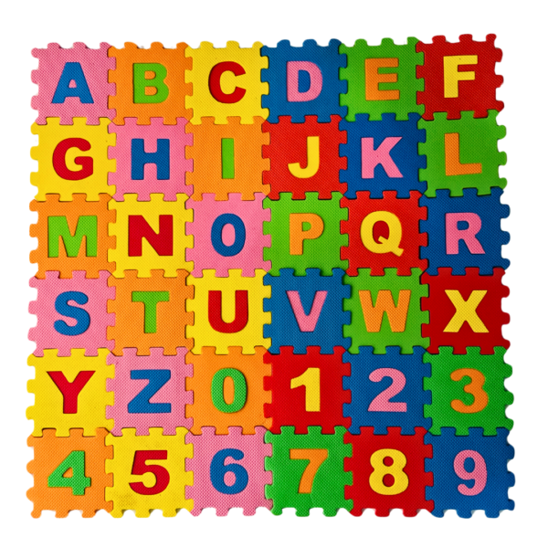 Children Mat EVA Foam Alphabet Letters (A to Z) Numbers (0 to 1)