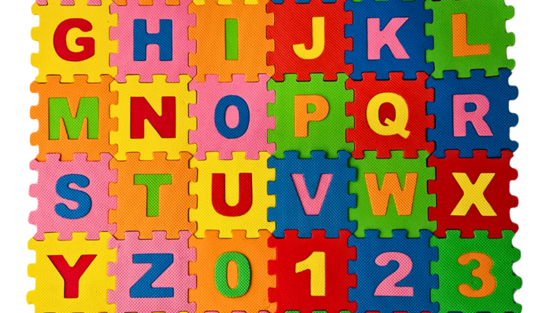 Children Mat EVA Foam Alphabet Letters (A to Z) Numbers (0 to 1)