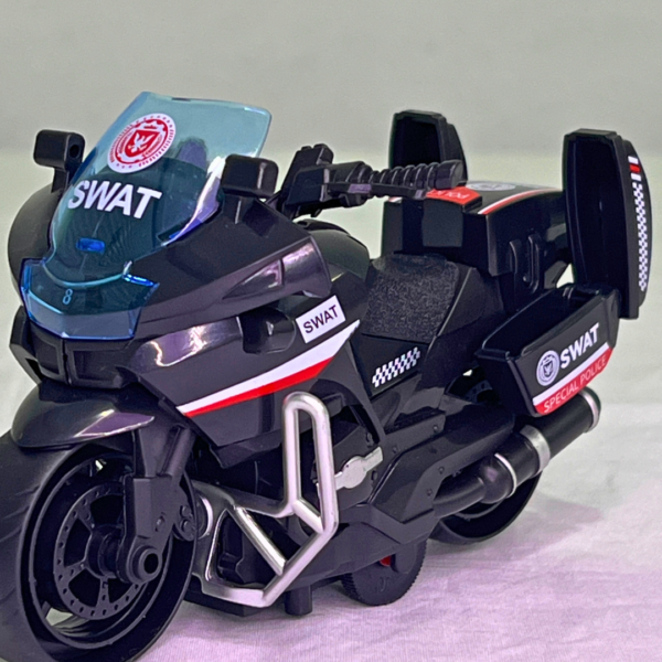 Realistic Police Motorcycle Toy