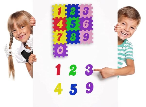 Children Mat EVA Foam Alphabet Letters (A to Z) Numbers (0 to 1) Floor Soft Baby Mat 3d Blocks Kids Educational toys 36 pcs Educational Learning Toy - Image 3