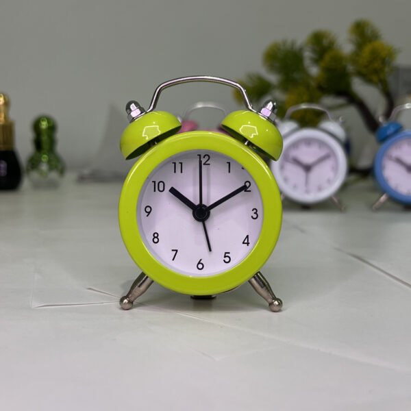 Cute Mini Table Clock - Vintage Style | Green - Image 5