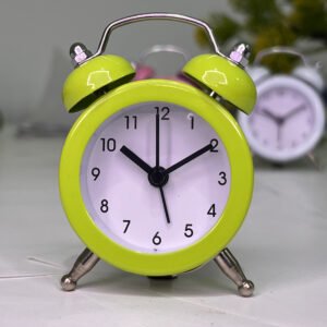Cute Mini Table Clock - Vintage Style | Green