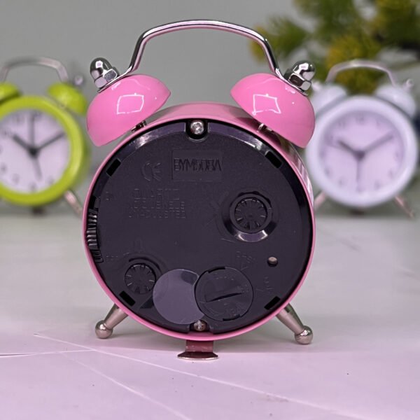 Cute Mini Table Clock - Vintage Style | Pink - Image 2
