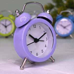 Cute Mini Table Clock - Vintage Style | Lavender