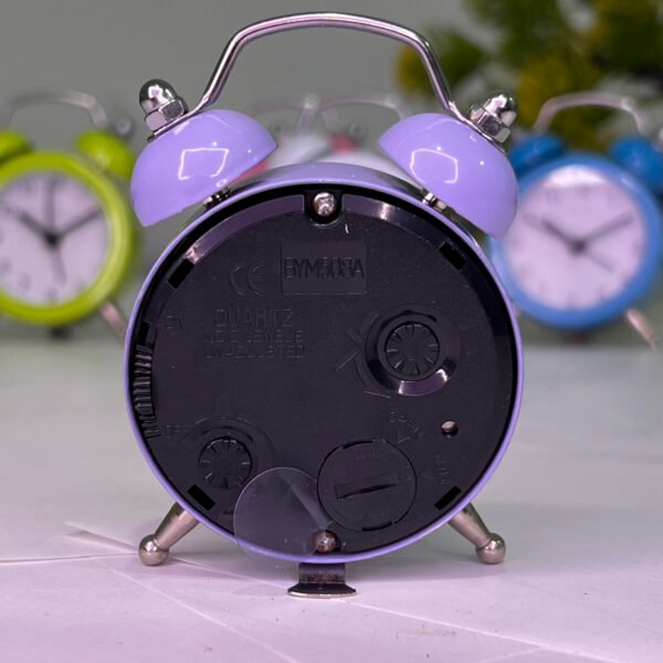 Cute Mini Table Clock - Vintage Style | Lavender - Image 2