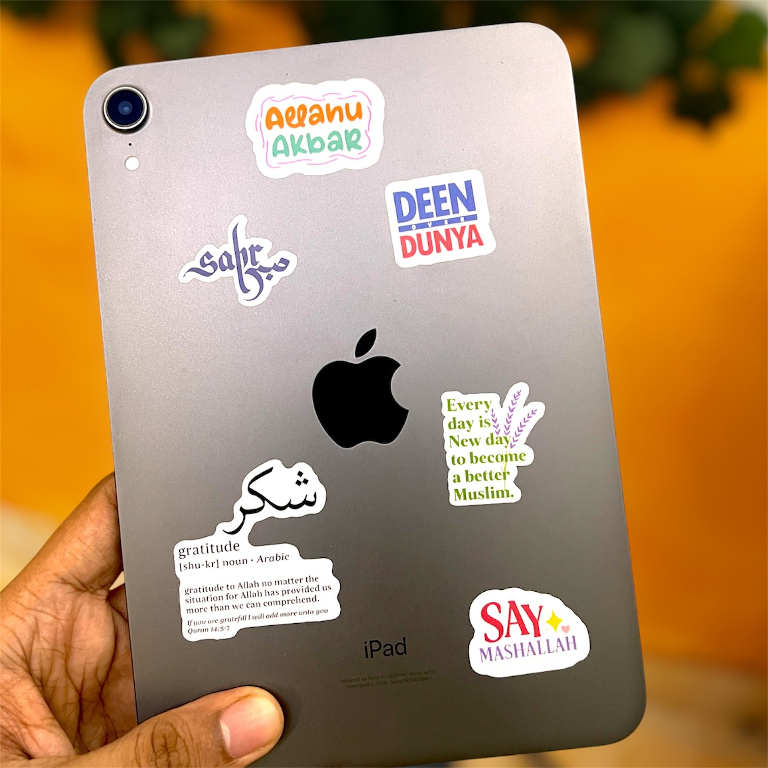 Islamic Motivational Stickers Pack – Aesthetic Deen Quotes | Waterproof Vinyl Stickers for Laptop, Journal & Phone - Image 5