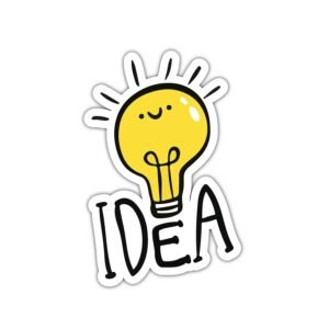 Idea Light Bulb Sticker