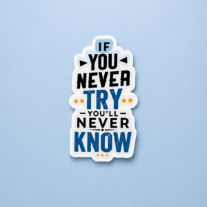 If You Never Try You’ll Never Know