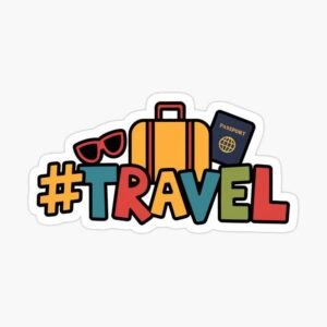 #Travel Aesthetic Vinyl Sticker