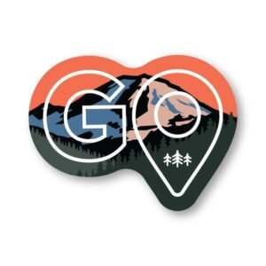 GO Mountain Adventure Waterproof Vinyl Sticker