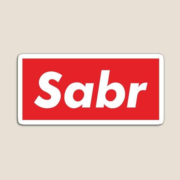 Sabr Aesthetic Box Logo Vinyl Sticker