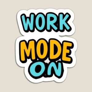 Work Mode On Aesthetic Vinyl Sticker