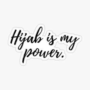 Hijab Is My Power Aesthetic Vinyl Sticker