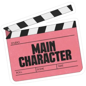 Main Character Movie Clapperboard Vinyl Sticker