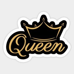 Queen Crown Aesthetic Vinyl Sticker