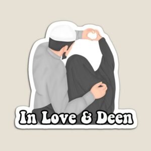 In Love & Deen Aesthetic Couple Sticker
