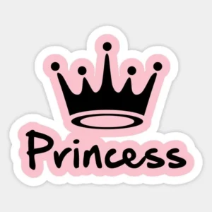 Princess Crown Aesthetic Vinyl Sticker