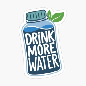 Drink More Water Aesthetic Vinyl Sticker