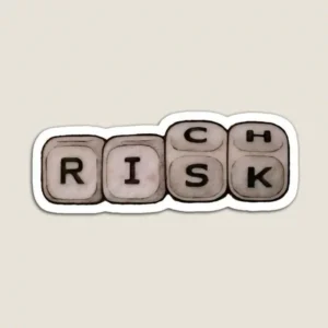 Rich Risk Dice Aesthetic Vinyl Sticker