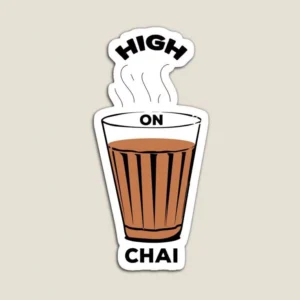 High On Chai Aesthetic Vinyl Sticker