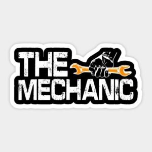 The Mechanic Handheld Wrench Aesthetic Vinyl Sticker