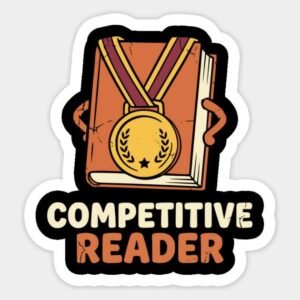 Competitive Reader Medal Book Sticker