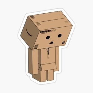 Danbo Amazon Box Character Aesthetic Vinyl Sticker