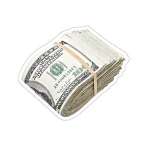Stack of Money Aesthetic Vinyl Sticker